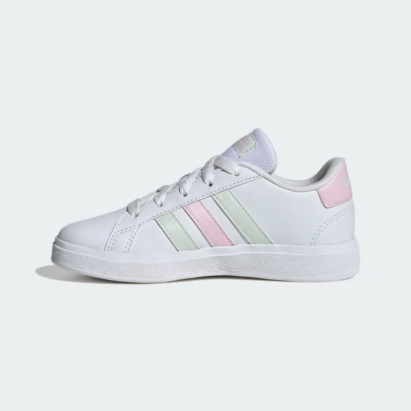 Adidas Grand Court Lifestyle Tennis Lace-Up Cloud White / Crystal Jade / Clear Pink (IH4886)