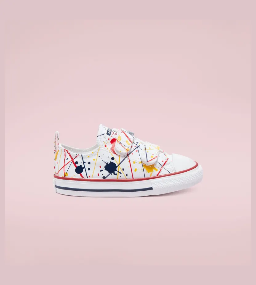 Converse Paint Splatter Easy-On Chuck Taylor All Star Low Top Wit/multi/garnet (771909C)