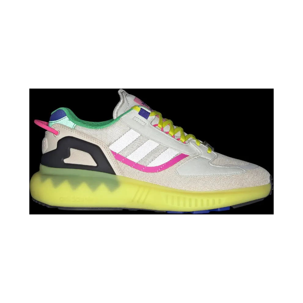 adidas ZX 5K BOOST Wonder White / White Tint / Acid Yellow (GV7704)