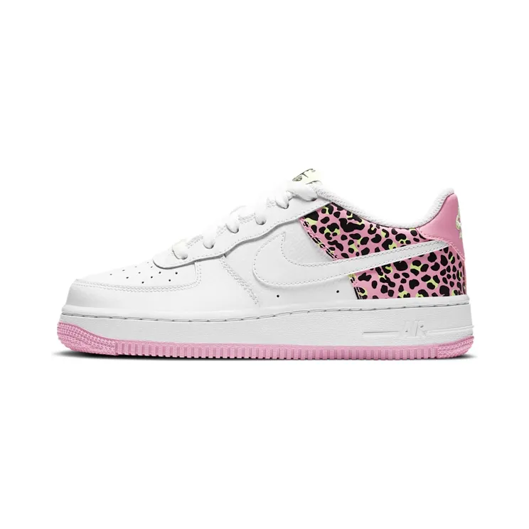 Nike Air Force 1 Low 07 Pink Leopard “White / Pink Rise / Barely Volt” (DA4673-100)