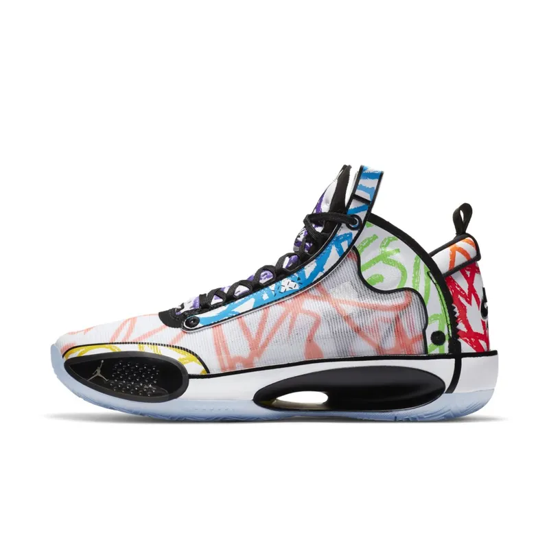 Jordan XXXIV Zion Williamson Coloring Book White/Black-Multi-Color (DA1897-100)