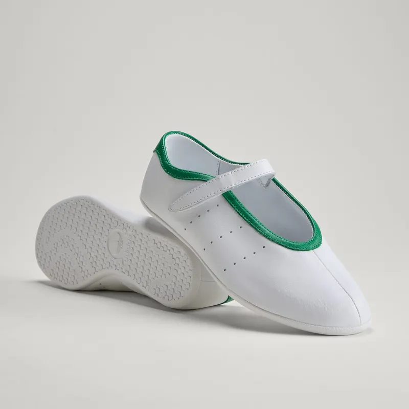 Adidas STAN SMITH LO BALLETSCHOENEN Cloud White / Cloud White / Green (LA6370)