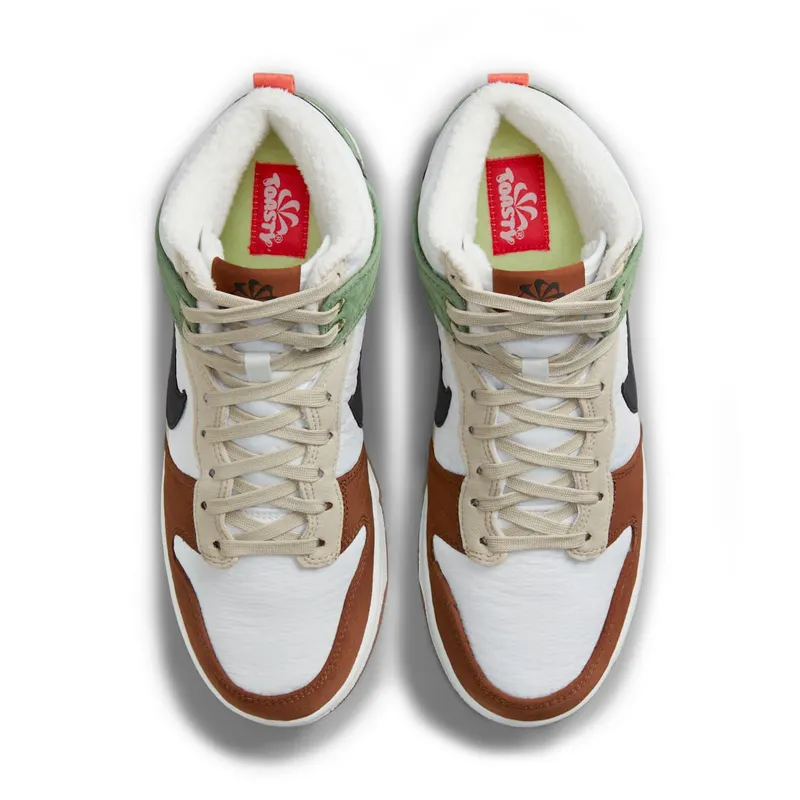Nike Dunk High Toasty – “Summit White / Black / Oil Green / Rattan” (DN9909-100)
