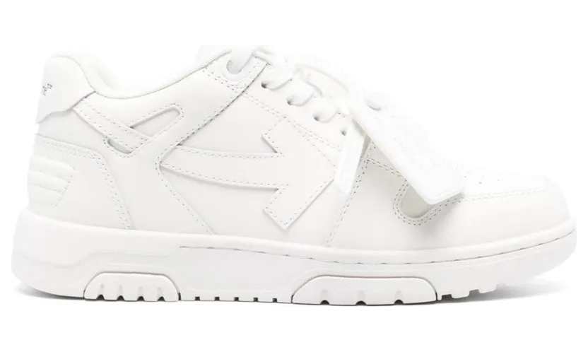 OFF-WHITE Out Of Office OOO Low Tops Triple White