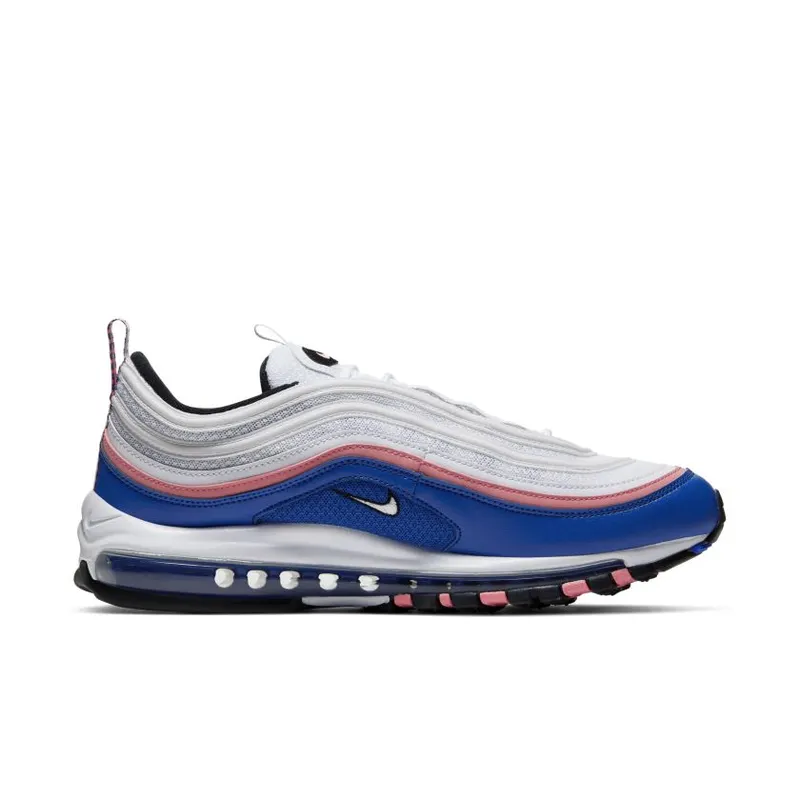 Nike Air Max 97 White Game Royal Pink Gaze White/Game Royal-Pink Gaze-Black (921826-107)