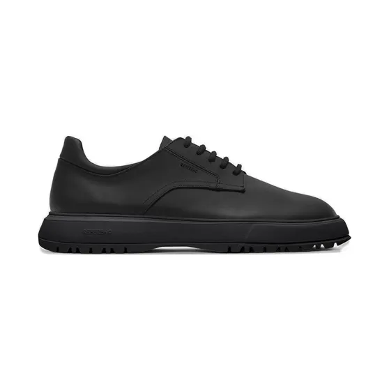 Referenc Derby leren met rubberen zool “Black” (243103)