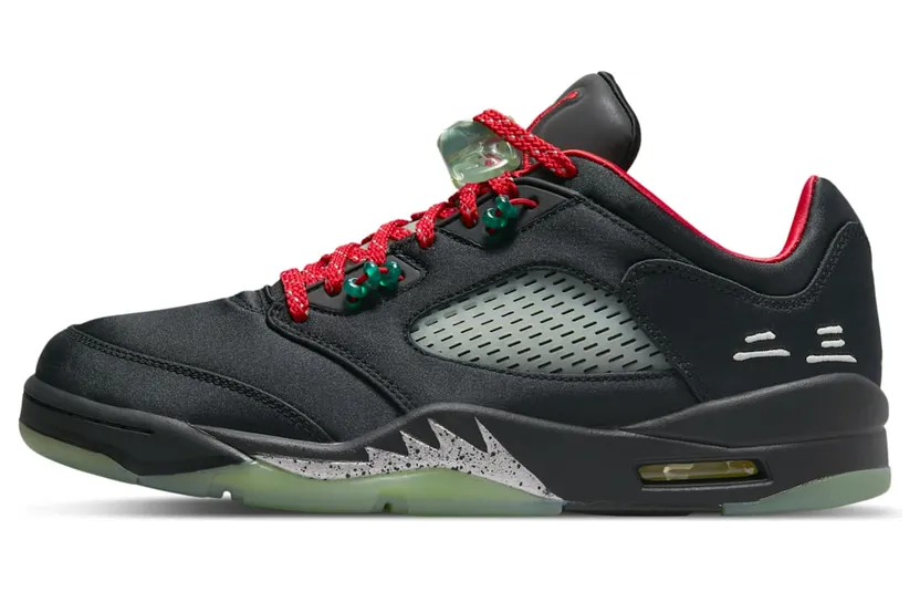 Air Jordan 5 x Clot Low Black Red (DM4640-036)