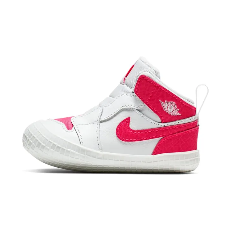 Air Jordan 1 Crib Bootie Racer Pink (I) “White / Racer Pink” (AT3745-116)