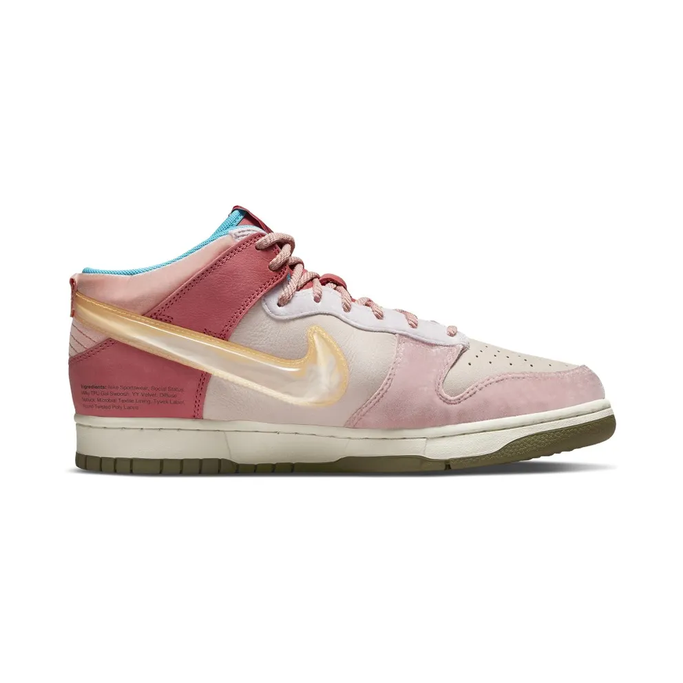 Nike x Social Status Free Lunch Dunk Mid Strawberry Milk (DJ1173-600)