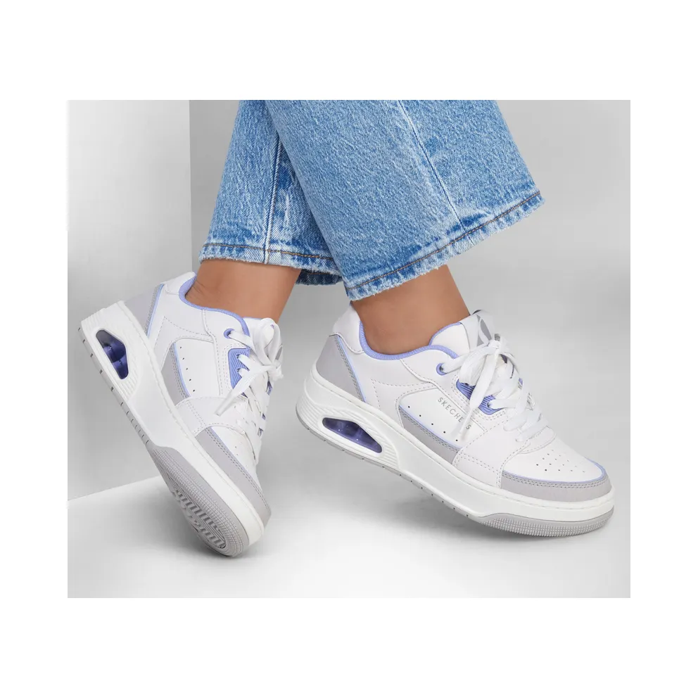 Skechers Uno Court – Courted Style – White / Lavendel (177710 WLV)