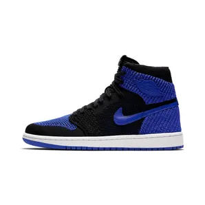Air Jordan Nike AJ I 1 Royal Flyknit “Black / White / Game Royal” (919704-006)