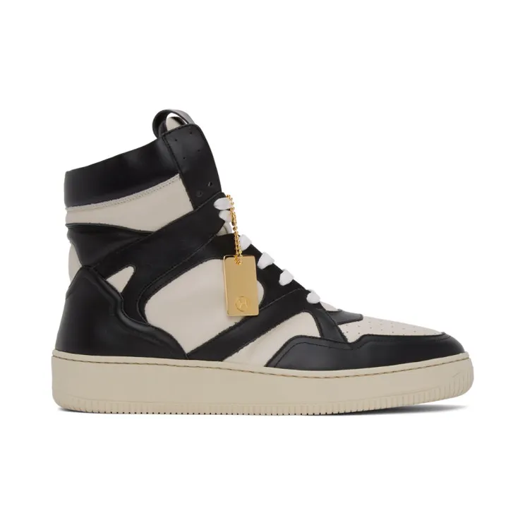 Human Recreational Services Black and Off-White Mongoose High-Top Sneakers (UI20GF0200X1C5)