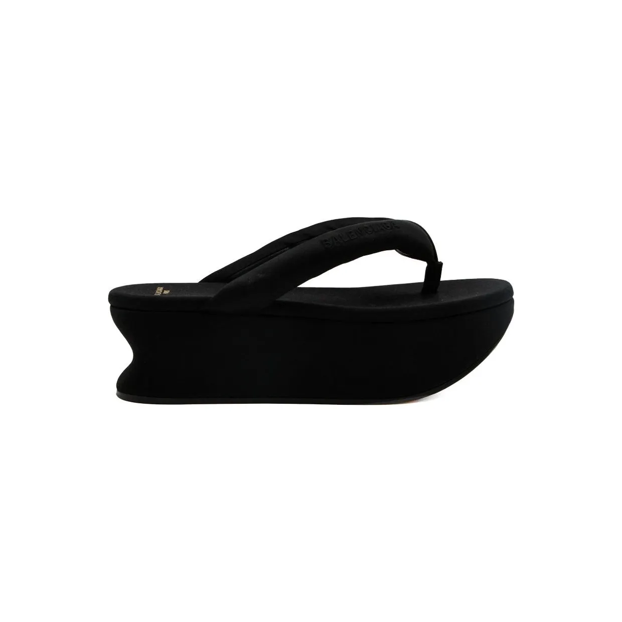 Balenciaga Gaeta Thong Sandal Black