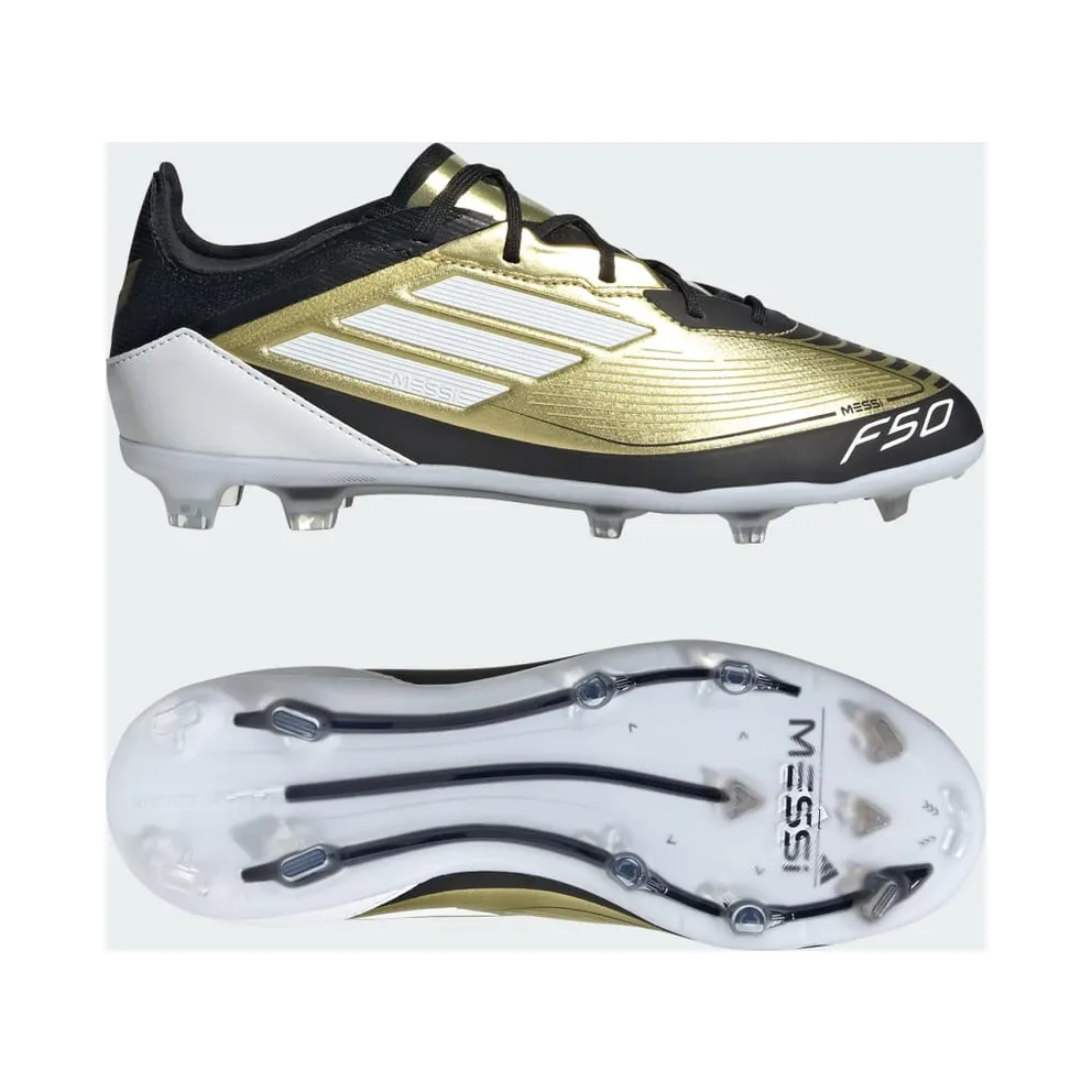 adidas F50 Pro FG Messi Gold Metallic Cloud White Core Black (IF6917)