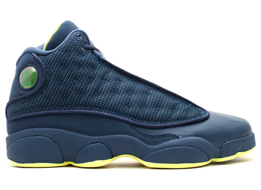 Air Jordan 13 Retro GS ‘Squadron’ Squadron Blue/Electric Yellow/Black (414574-405)