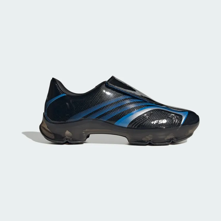 adidas F50 Walkable “Core Black / Lucid Ray Blue / Silver Metallic” (KH6569)