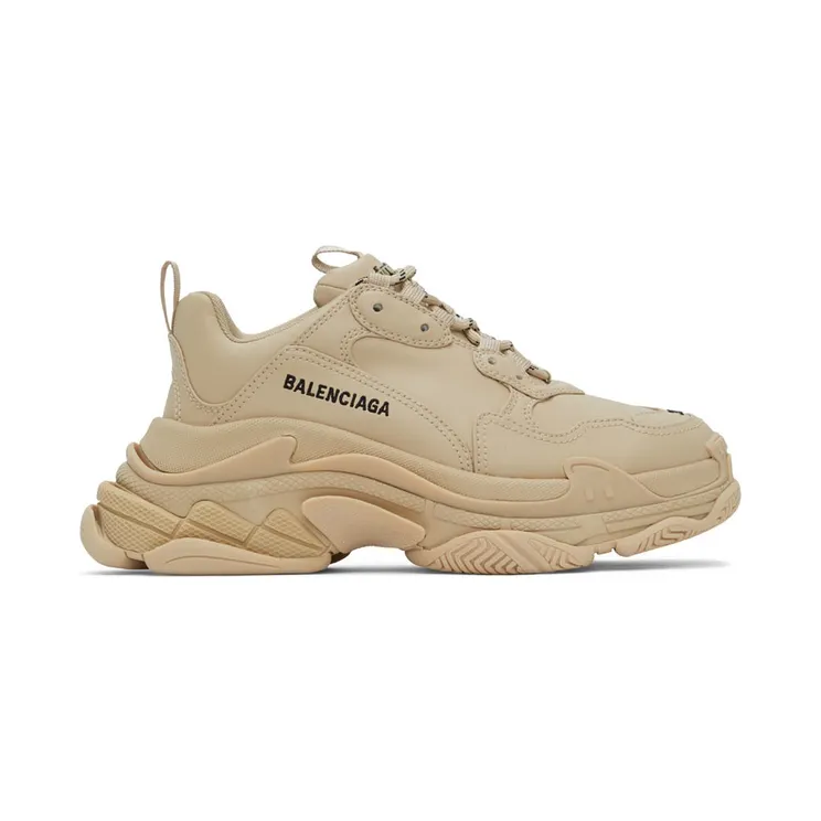 Balenciaga Beige Triple S Low-Top Sneakers (536737-W2FA5-9700)