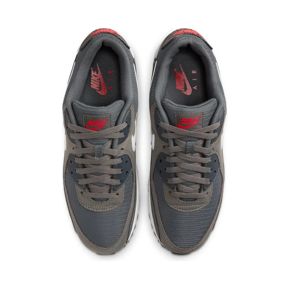 Nike Air Max 90 “Iron Grey University Red” (DR0145-003)