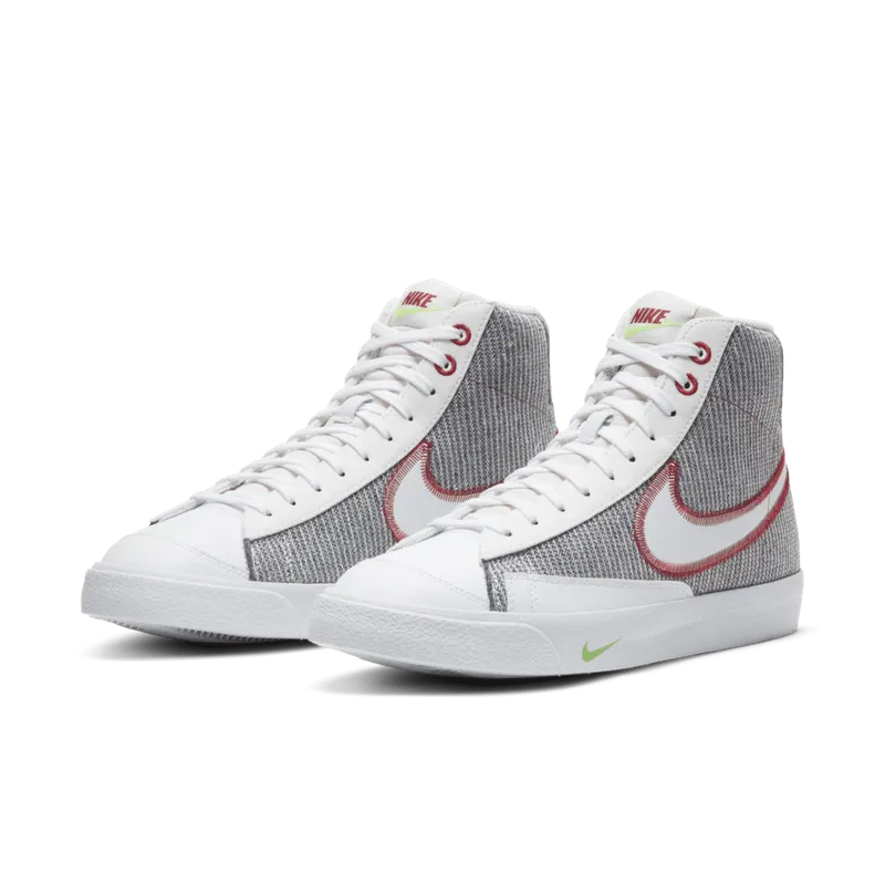 Nike Blazer Mid ’77 Recycled White Grey/Sport Red/Electric Green (CW5838-022)