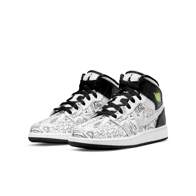 Air Jordan 1 Mid DIY (GS) (DC4099-100)