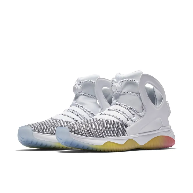 Nike  Air Flight Huarache Ultra White Pure Platinum White/Pure Platinum-White-Racer Pink (880856-101)