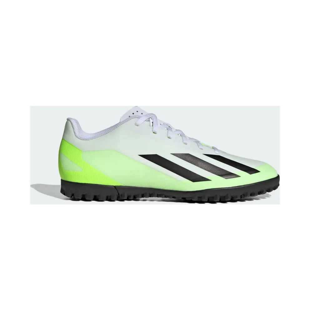 adidas X Crazyfast.4 Turf Cloud White Core Black Lucid Lemon (IE1583)