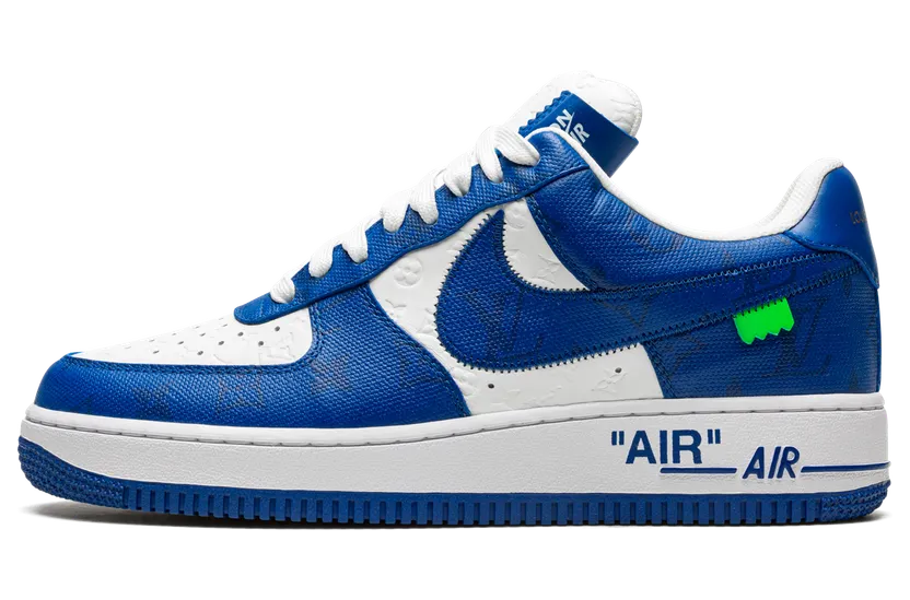 Nike Louis Vuitton Air Force 1 Low “Virgil Abloh – White/Blue” (1A9VAO)