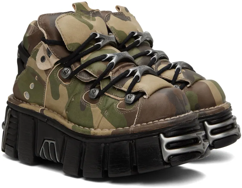 VETEMENTS Khaki New Rock Edition Platform (UA53SN200G)