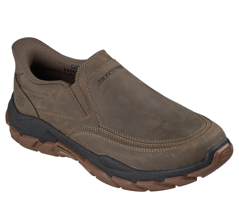 Skechers Slip-ins Relaxed Fit: Santoro – Archaic Sneaker Donker Taupe