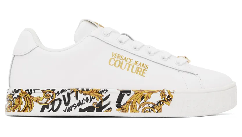 Versace Jeans Couture Black Court 88 Sneakers (E73VA3SKLEZP013)