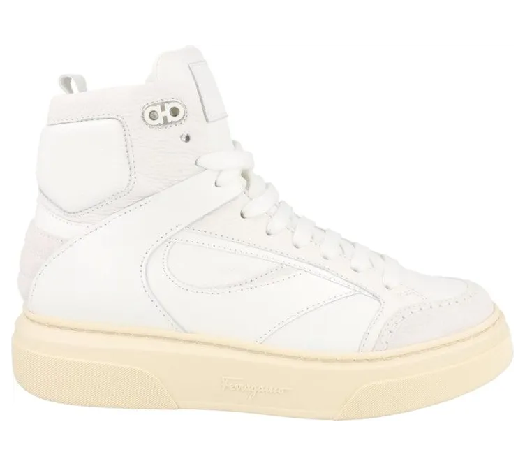 Ferragamo Cassio Leather High Top White (021270-762715-M)