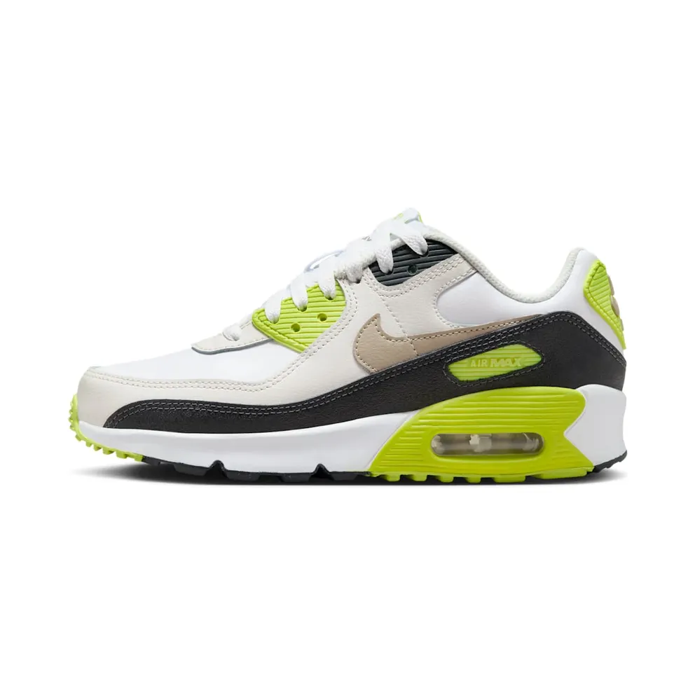Nike Air Max 90 White Cyber Dark Smoke Grey Khaki (HF6358-103)
