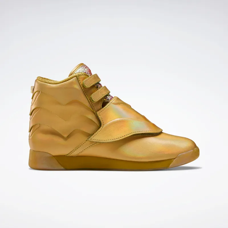 Reebok Freestyle Hi Gold Metallic / Gold Metallic / Excellent Red (FW4667)