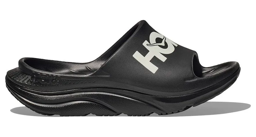 Hoka One Ora Athletic Slide Black White (1155154-BWHT)