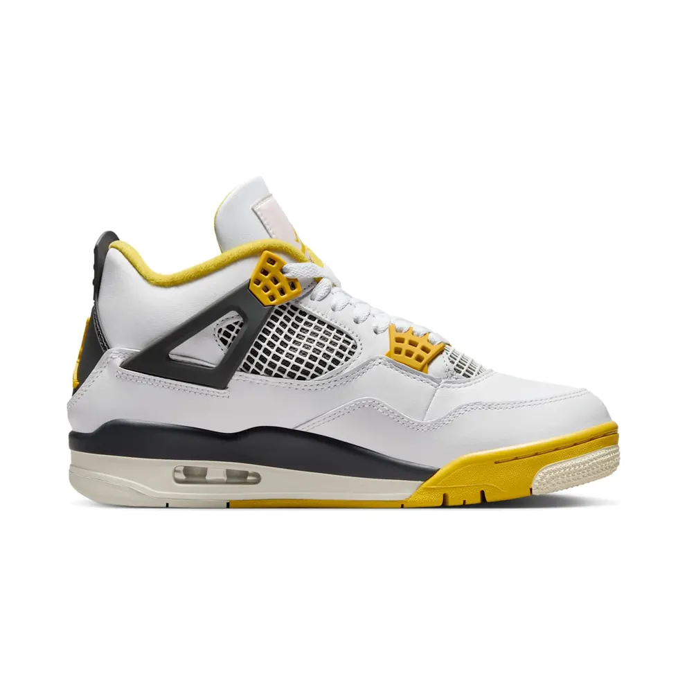 Air Jordan 4 Retro White/Vivid Sulphur/Anthracite/Coconut Milk (AQ9129-101)