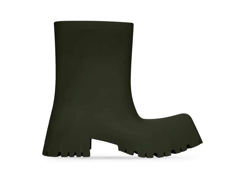 Balenciaga Trooper Rubber Boot Dark Green (680660W0FO83300)