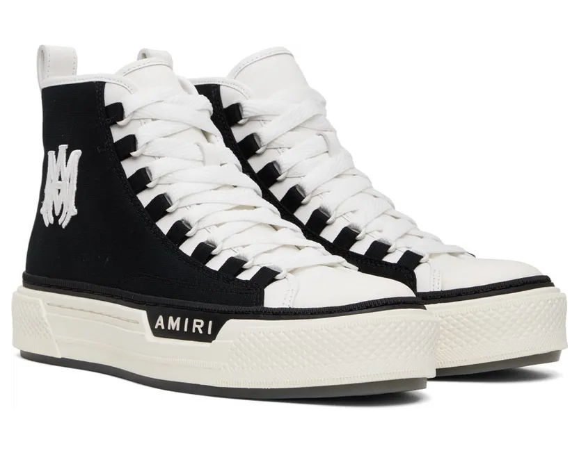 Amiri Black & White M.A. Court BLACK / WHITE-CANVAS (AW22MFS015) (4)