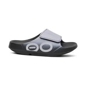 OOFOS OOahh Sport Flex Slide Black Lavender (1550BLKLAV)