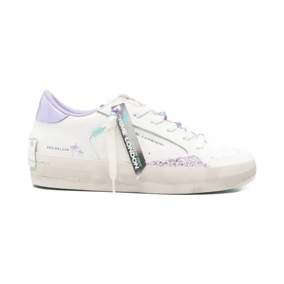 Crime London verfraaid met glitters “White” (29152PP8)