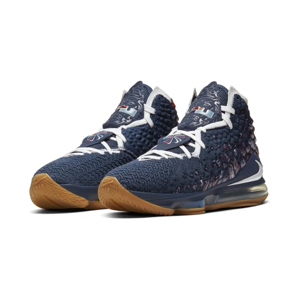Nike LeBron 17 College Navy College Navy/White-Game Royal (CD5056-400)