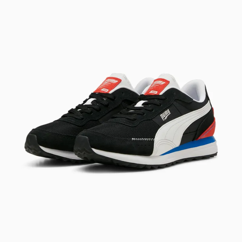 Puma Road Rider van suède White/Black – “Black” (397377-02)