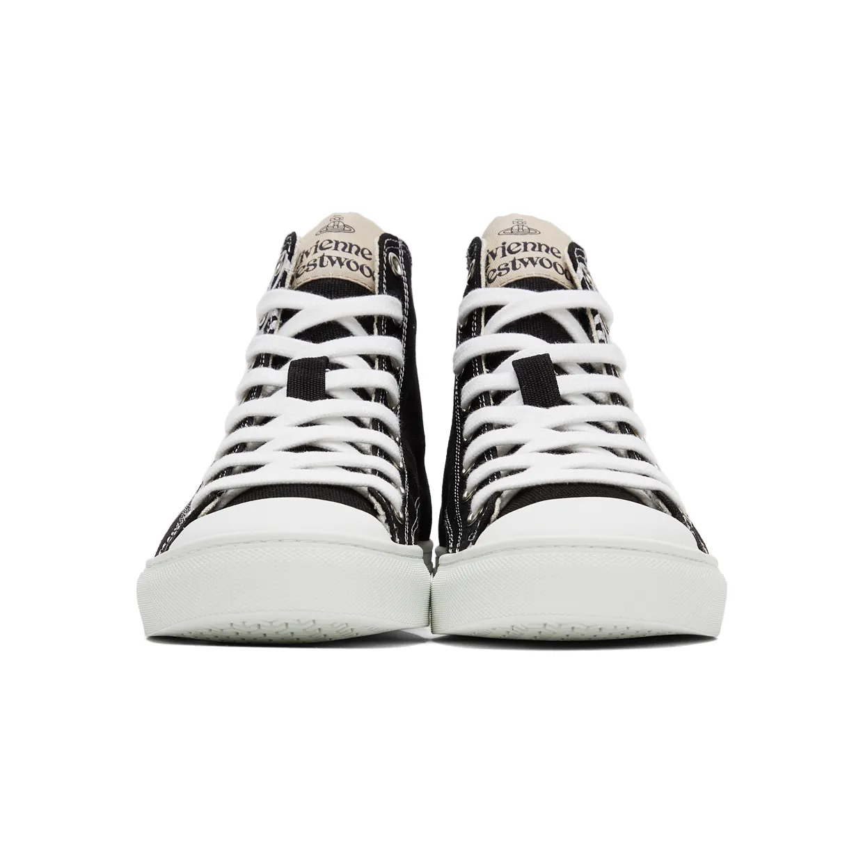 Vivienne Westwood Black Plimsoll High Sneakers (75010001M-W0004-) (2)