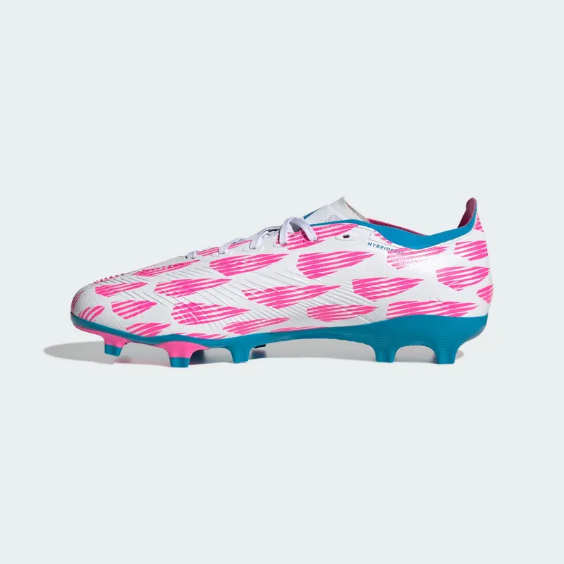 adidas Predator League FG Cloud White Solar Blue Solar Pink (IG6262)