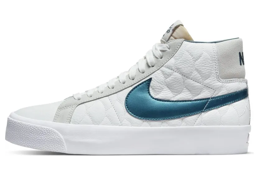 Nike SB Zoom Blazer Mid EK Skateboardschuh – Weiß Weiß (DO9399-100)