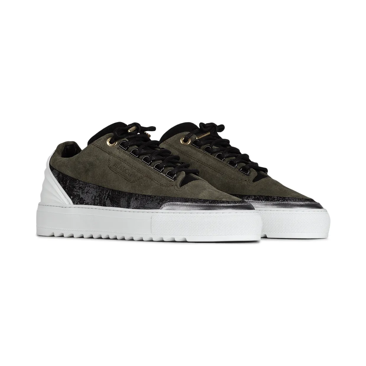 Mason Garments Firenze Suede/Reflective Forest/Black (FW20-11A)