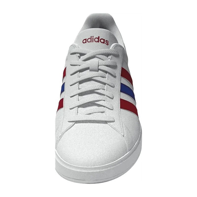 adidas Grand Court 2.0 Cloud White Semi Lucid Blue Better Scarlet (IG9224)