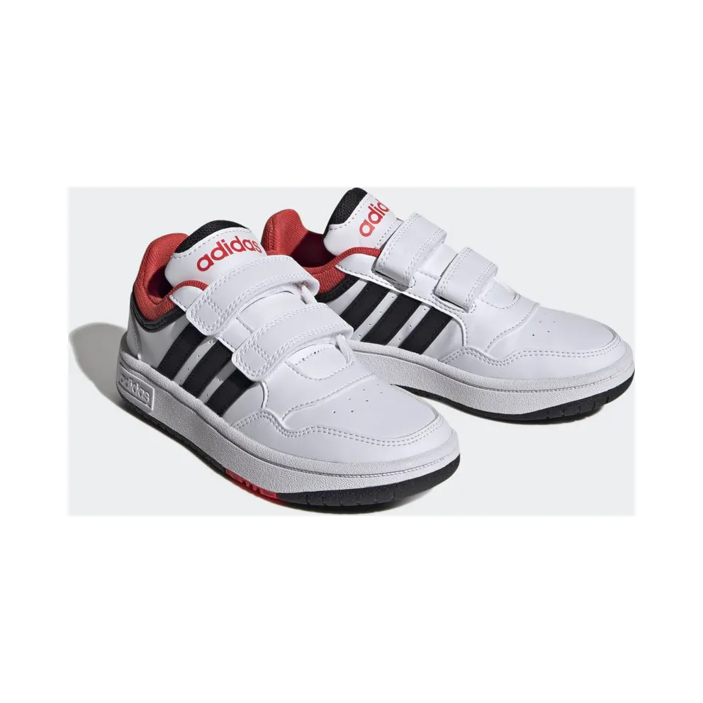 Adidas Hoops Lifestyle Basketball Hook-and-Loop Cloud White / Core Black / Bright Red (H03863)