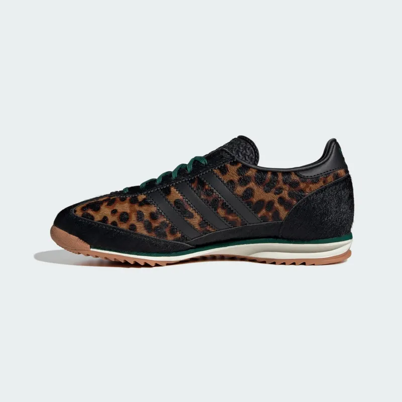 Adidas SL 72 OG Core Black / Off White / Collegiate Green “Leopard” (JI0187)