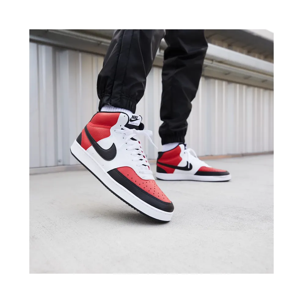 Nike Court Vision Mid White Red Black (DM1186-600)