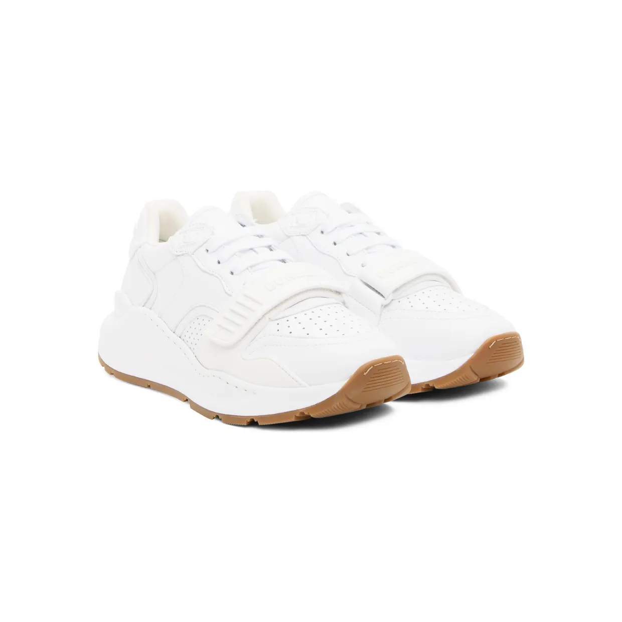 Burberry White Perforated Low-Top Sneakers (8052973) (4)